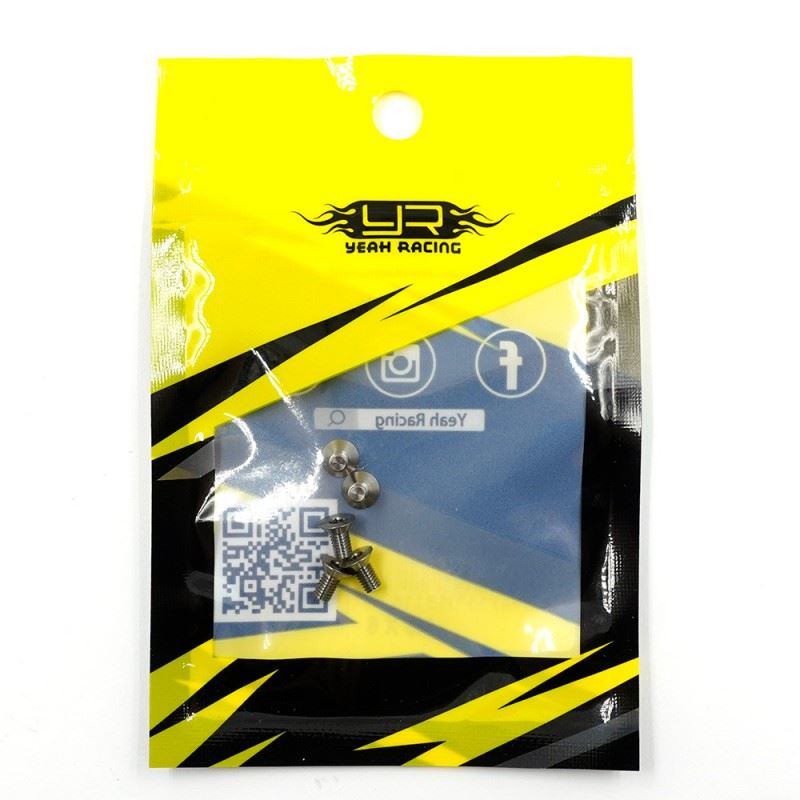 Yeah Racing Titanium Tc4 M3X6Mm High Precision Flat Head Socket Screw 5 Pcs