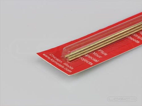 KS 12" Solid Brass Rod 1/16" (Pk3)