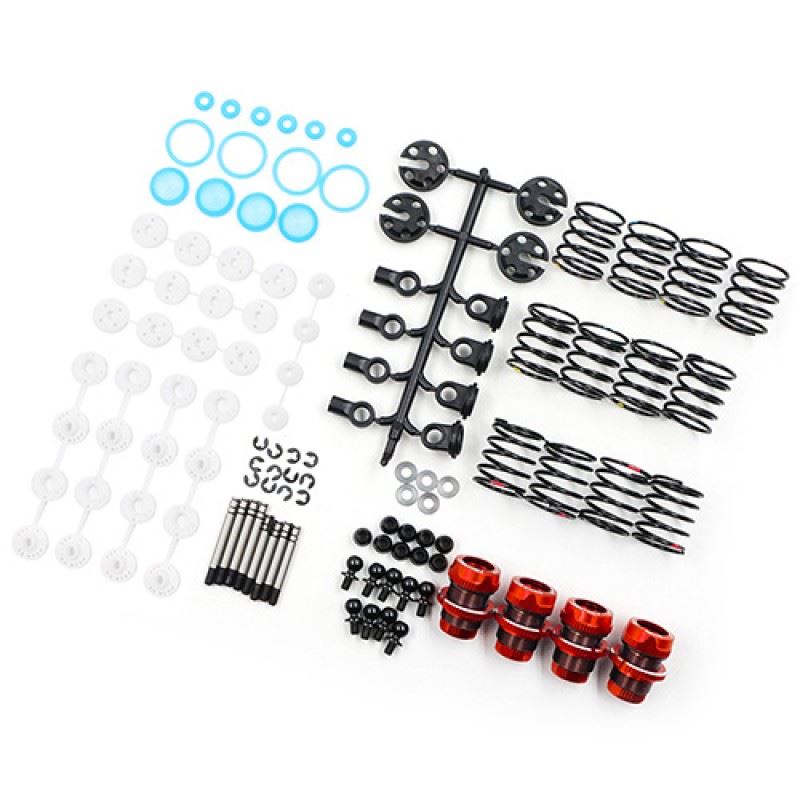 Yeah Racing QUTUS Challenger 50mm Damper Set for 1/10 RC Touring M-Chassis Car Red
