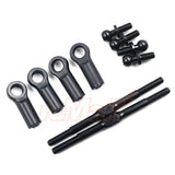 Yeah Racing Adjustable Steering Tie-Rod Set For Tamiya WR02CB Black