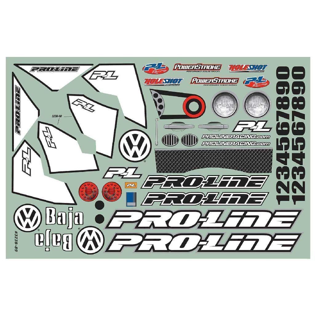 Proline 1/10 Vw Baja Bug Clear Body: Short Course