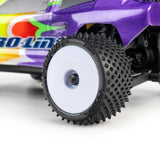 Pro-Line 1/28 Prism Front/Rear Carpet Tires Mounted 7Mm, White (4): L