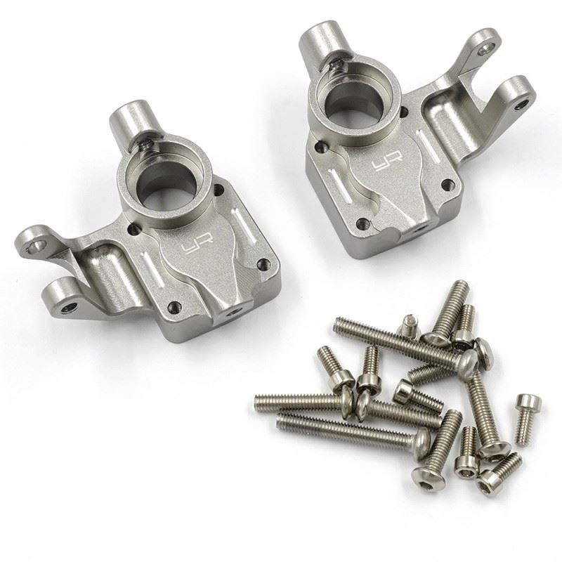 Yeah Racing Aluminum Front Steering Knuckle Set For Axial 1/18 UTB18 Capra
