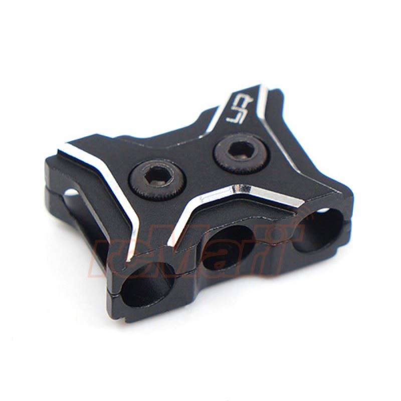Yeah Racing Aluminum Case 12-14 Gauge Wire Guard Clamp Type A Black