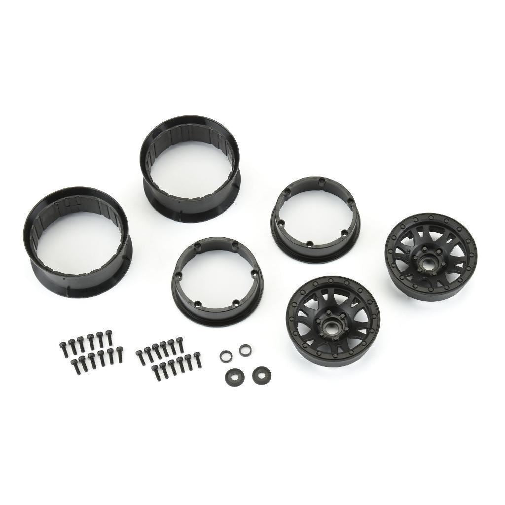 Proline 1/10 Impulse F/R 2.2In 12mm Crawler Wheels (2) Black