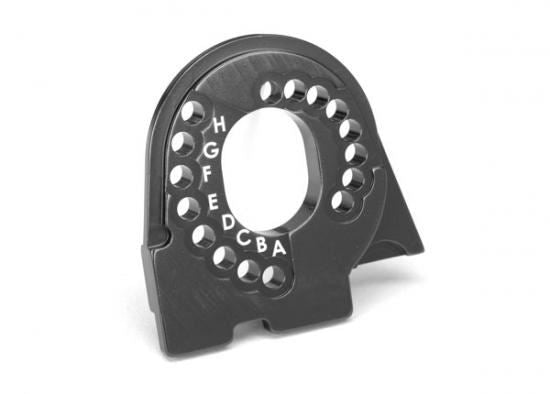 Traxxas Motor mount plate TRX-4 6061-T6 aluminum (charcoal gray-anodized)