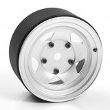 RC4WD SEREN 2.2  BEADLOCK WHEELS W/ CENTER CAPS (SILVER)