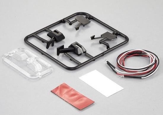 KILLERBODY WING MIRROR TYPE "E" W/LED UNIT SET 1/10 TRUCK