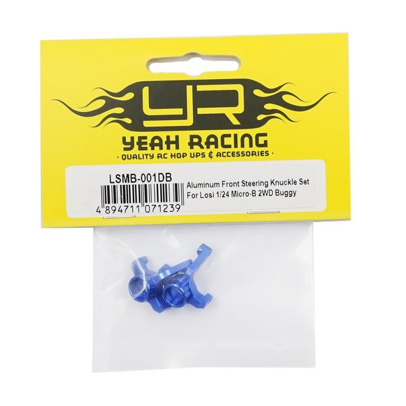 Yeah Racing Aluminum Front Steering Knuckle Set For Losi 1/24 Micro-B 2Wd Buggy / 1/28 Micro-T Truck