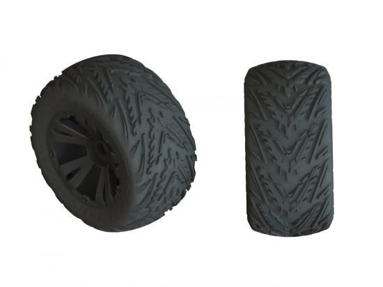 Arrma Minokawa LP 4S Tire 3.8 Glued Black (2)