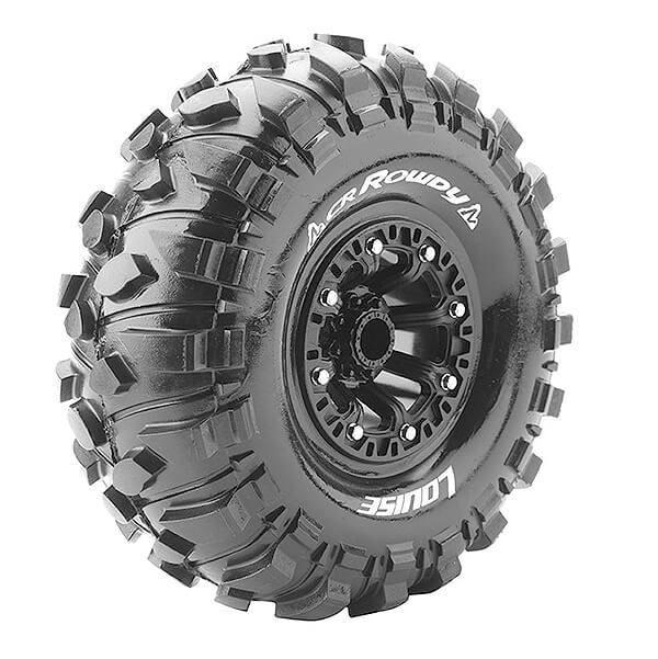 LOUISE RC CR-ROWDY 1/10 SUPERSOFT BLACK HEX 12MM