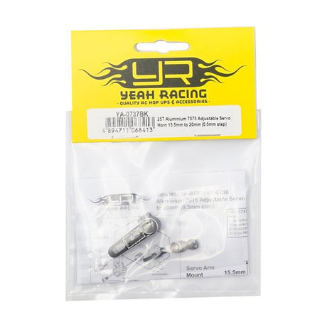 Yeah Racing 23T Aluminium 7075 Adjustable Servo Horn 15.5Mm To 20Mm (0.5Mm Step)