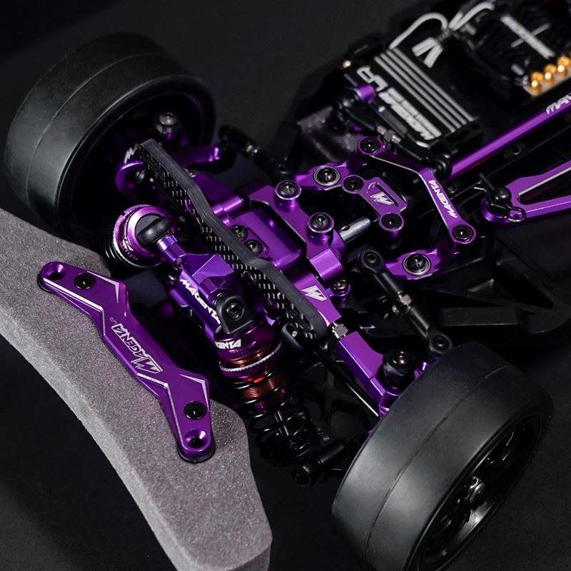Yeah Racing Magenta Aluminum Conversion Kit For Tamiya Tt02 Purple