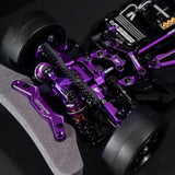 Yeah Racing Magenta Aluminum Conversion Kit For Tamiya Tt02 Purple