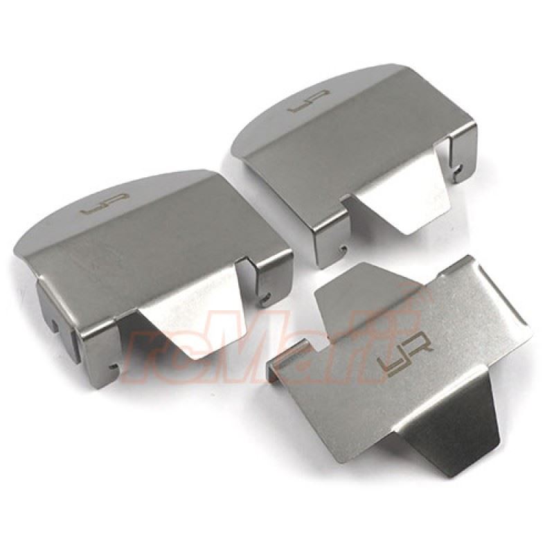 Yeah Racing Stainless Steel Differential Protector Set For Traxxas TRX-6