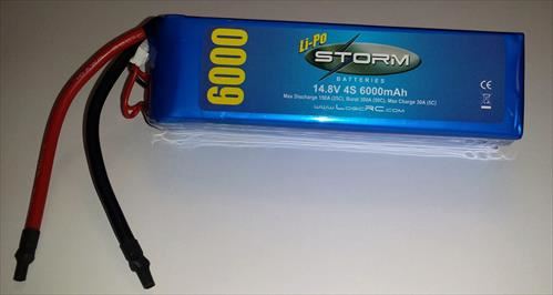 STORM Li-Po 4S 14.8V 25C 6000mAh