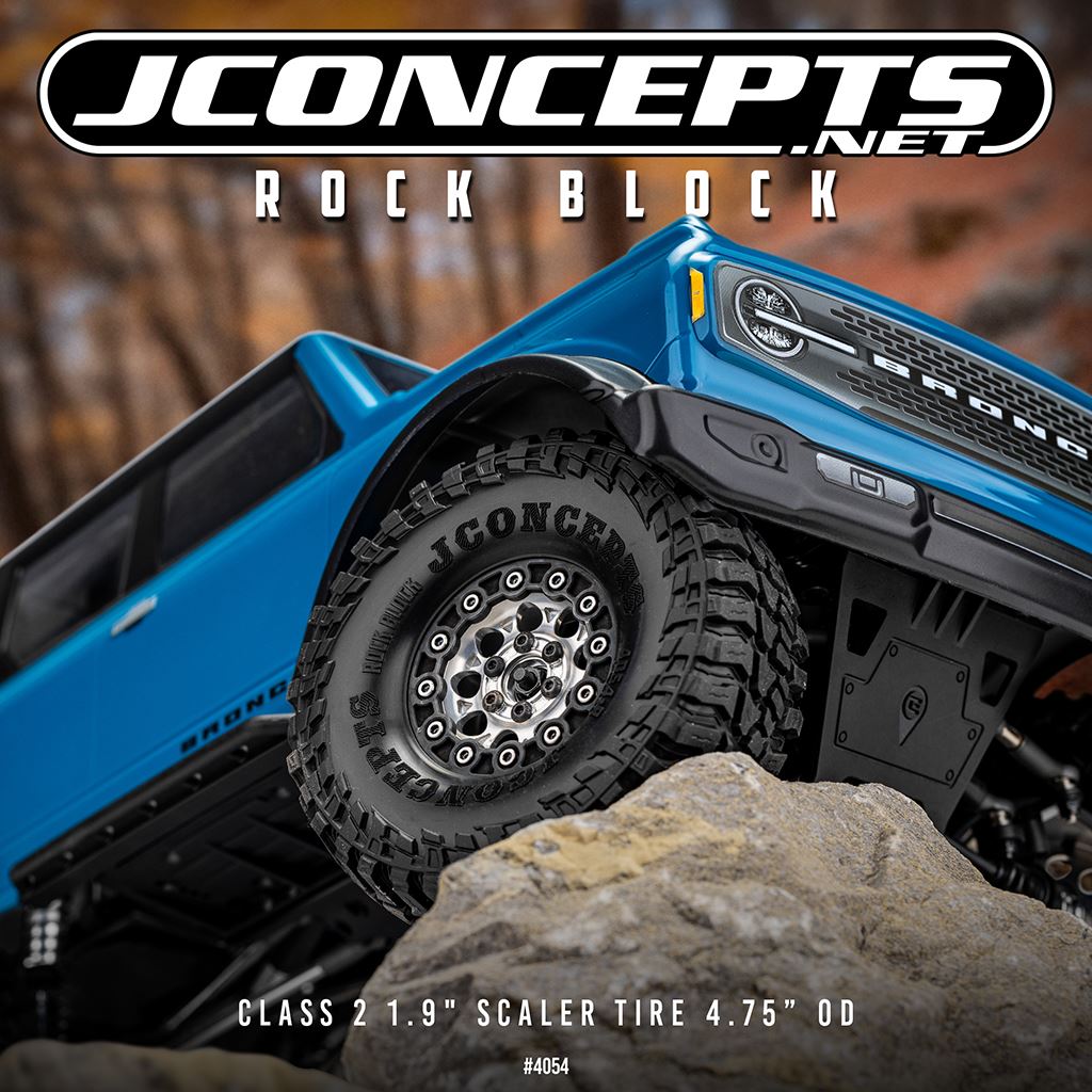 Rock Block - Green -Class 2 1.9 Scaler Tire 4.75In