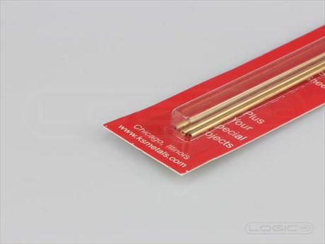 KS 12" Round Brass Tube 1/16" (Pk3) .014 Wall