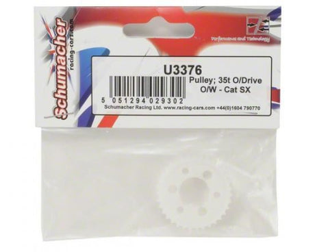 Schumacher Pulley; 35T Overdrive One Way - Cat SX