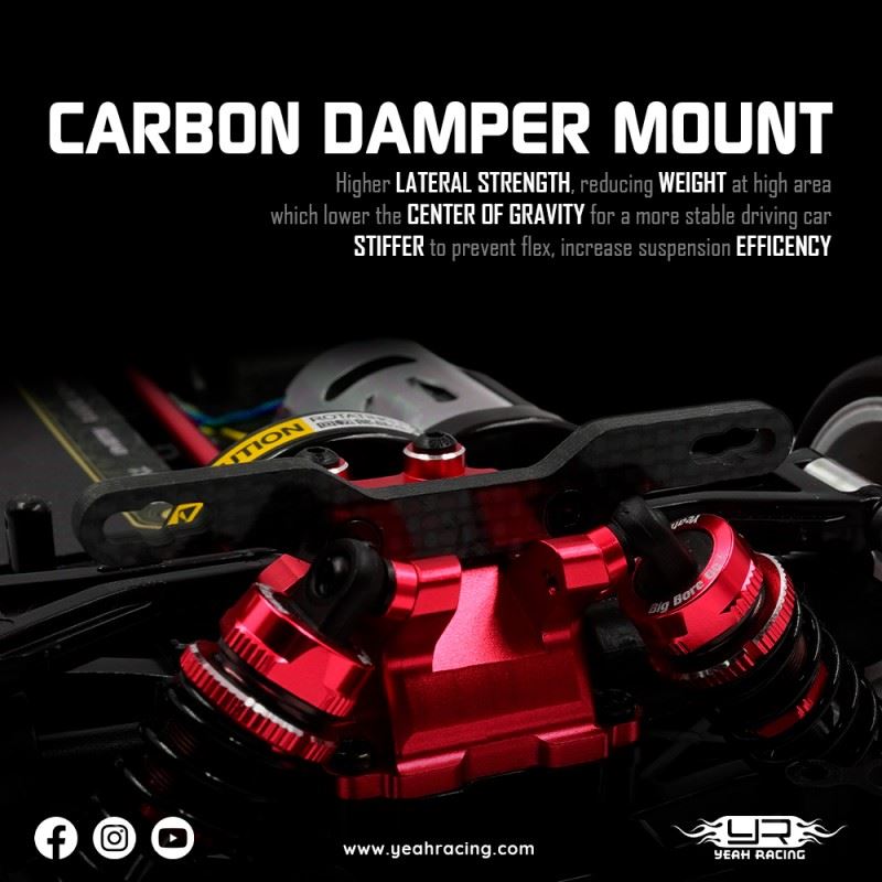 Yeah Racing Aluminum Performance Damper Upgrade Set For Tamiya Tt02