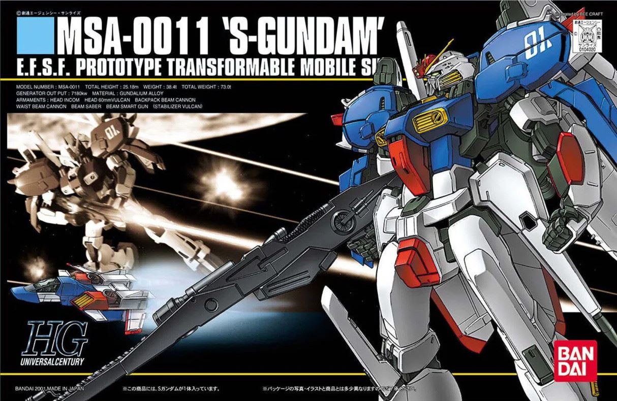 Bandai Hobby Hguc 1/144 Msa-0011 S-Gundam