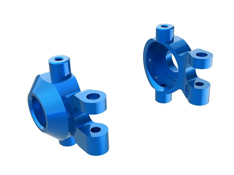 Traxxas TRX-4M 6061-T6 Aluminium Steering Blocks - Blue Titanium Anodized