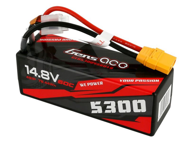 Gens Ace Li-Po Car 4S 14.8V 5300mAh 60C with XT90