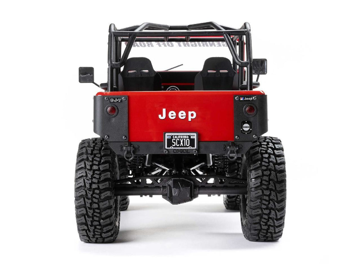 Axial 1/10 Scx10 Iii Jeep Cj-7 4X4 Rtr Rock Crawler, Red