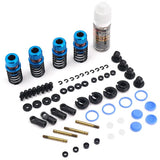 Yeah Racing Drift Spec Shock-Gear 50mm Damper Set for 1/10 RC Car Blue