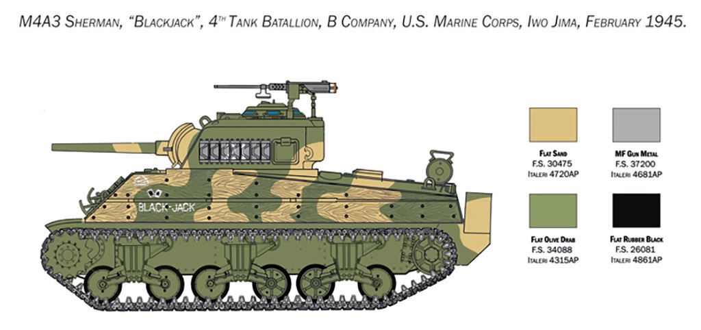 Italeri M4A2 U.S. Marine Corps