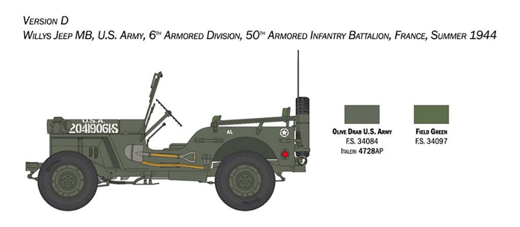 Italeri 1/24 Willys Jeep MB