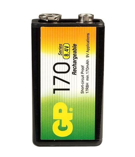 GP BATTERIES NiMH 9V 170mAh 8.4V BATTERY
