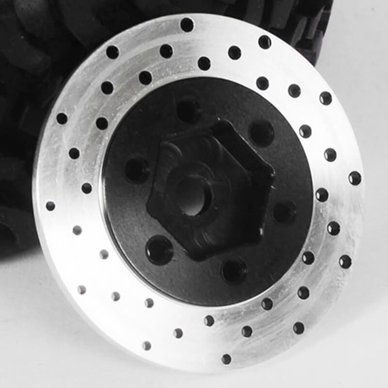 RC4WD 1.9 /2.2  6 LUG STEEL WHEEL HEX HUB WITH BRAKE ROTOR