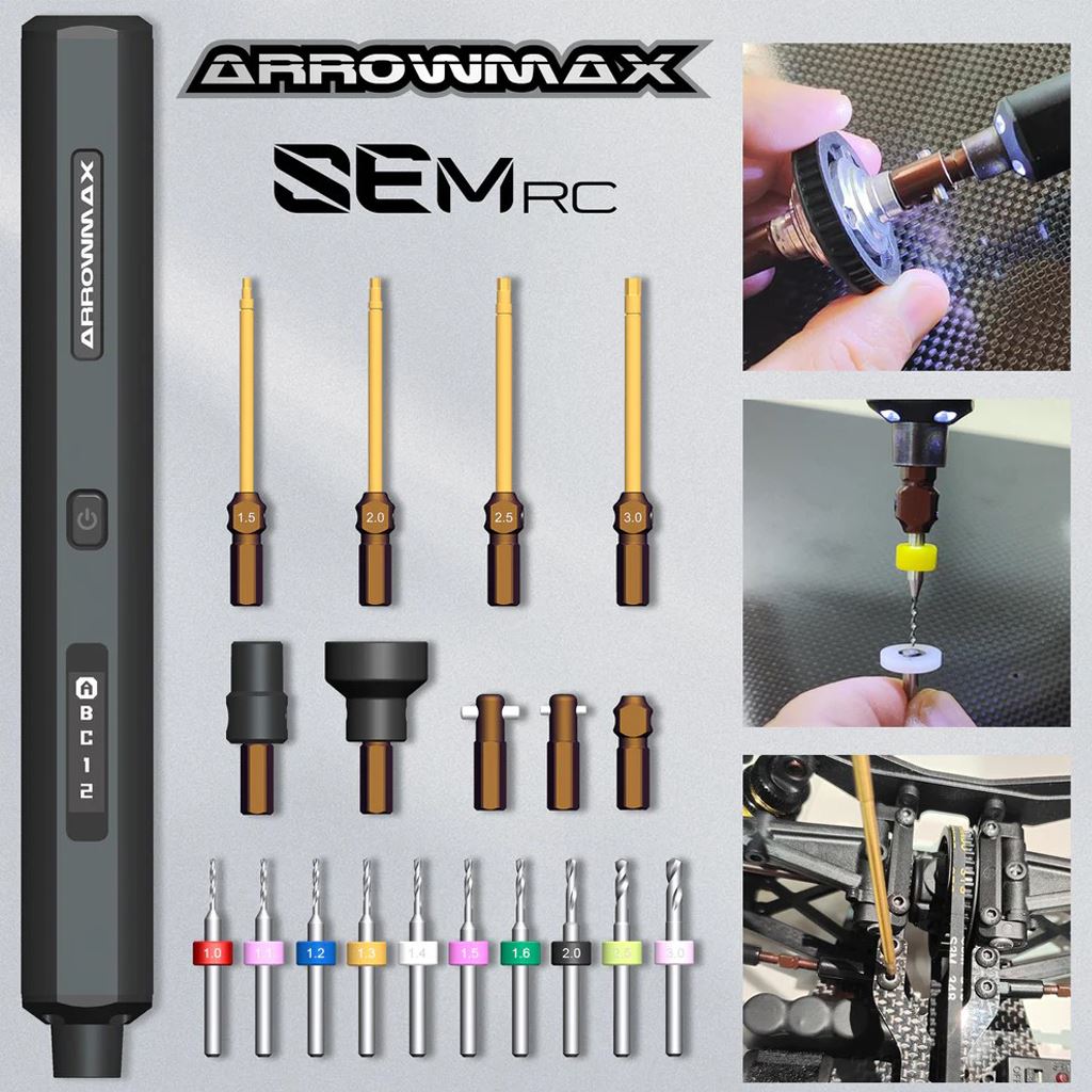 SEM RC Diff Checker & Electric Screwdriver - Black