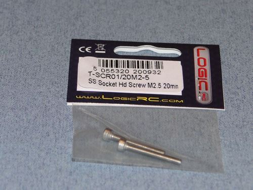 RACTIVE SS Socket Hd Screw M2.5 20mm Pk2