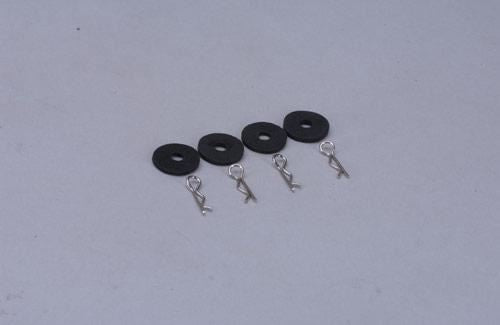 XTM Racing Body Clips & Cushions (Pk4)All Rage