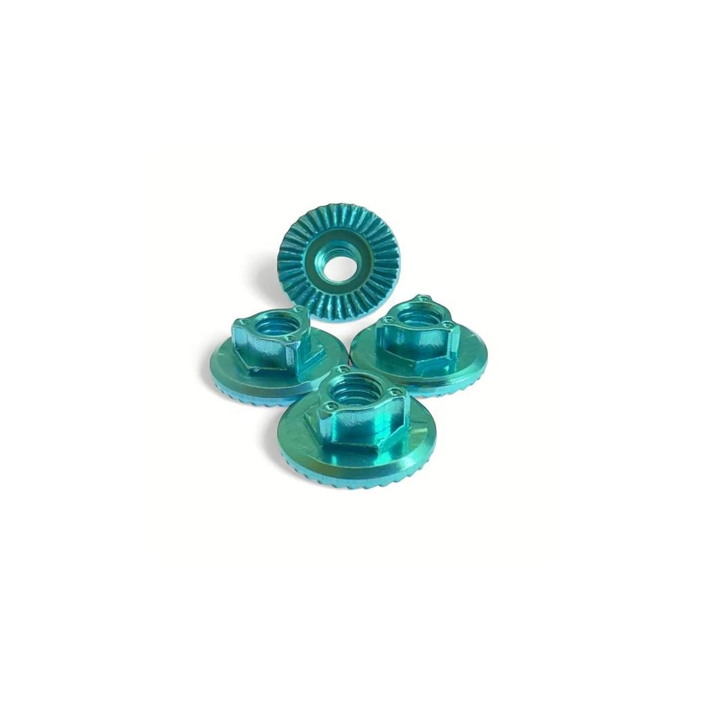 Mr33 Alloy Large Serrated Wheel Nut M4 - Mint (4)