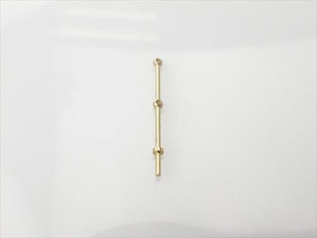 RACTIVE 2 Hole Stanchion, Brass 20mm (Pk10)