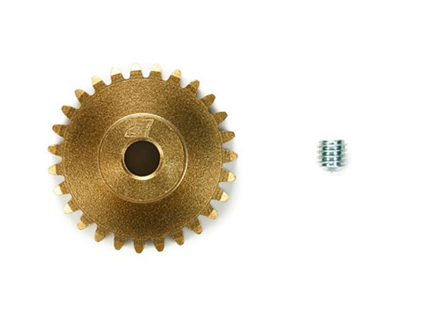 Tamiya 0.6 Module 27t Aluminium Pinion Gear