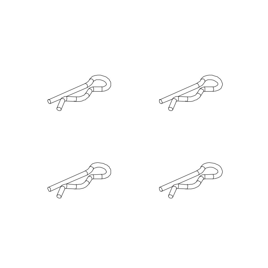 Pd Racing Body Clip 4Pcs