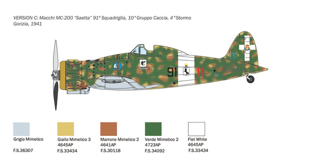 Italeri Macchi Mc.200 1a serie