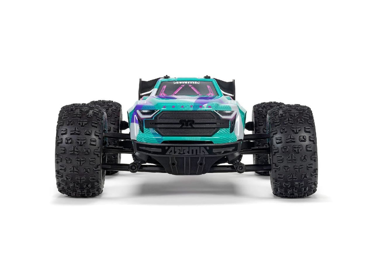 Arrma 1/16 Mini Kraton 3S Dsc 4X4 Rtr With Batt/Charg, Teal/Pink
