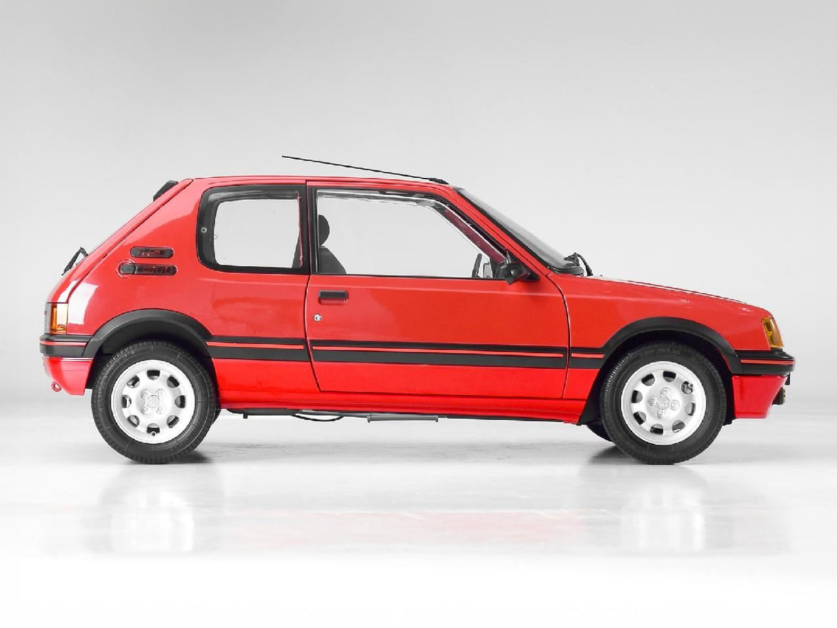 Ixo (Parent) Red Peugeot 205 1.9 Gti 1/8 Scale Full Metal Kit