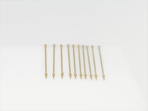 RACTIVE 1 Hole Stanchion, Brass 40mm (Pk10)