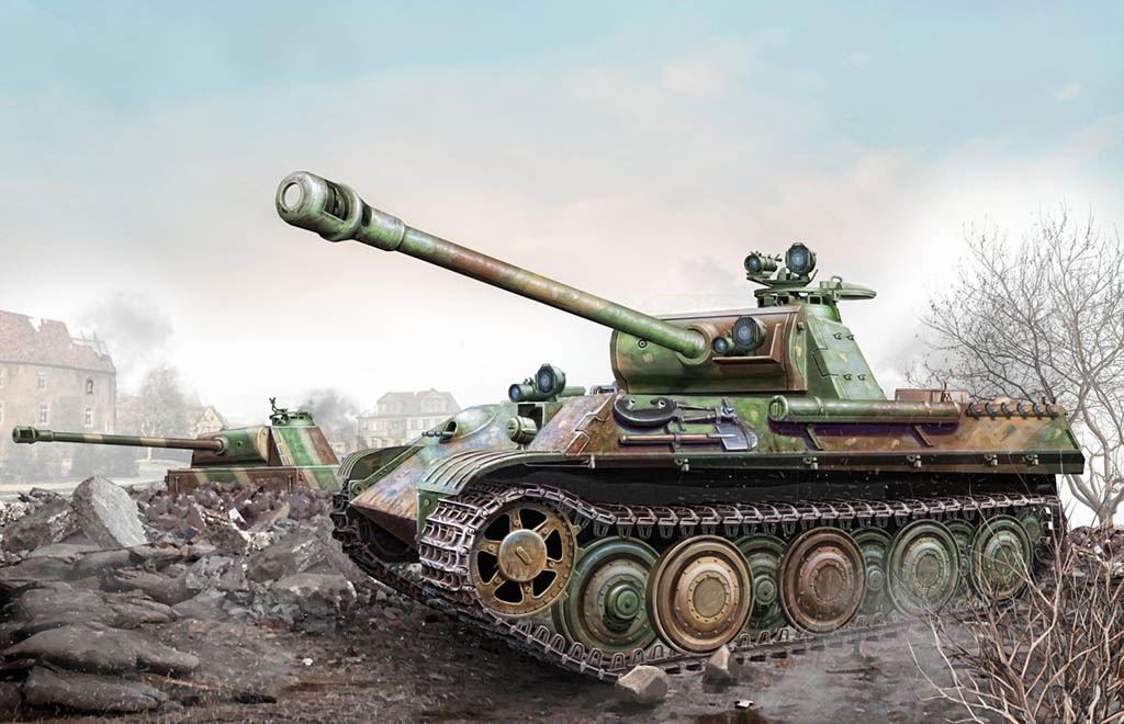 Dragon 1/72 Panther G Steel Wheel w/IR Sights