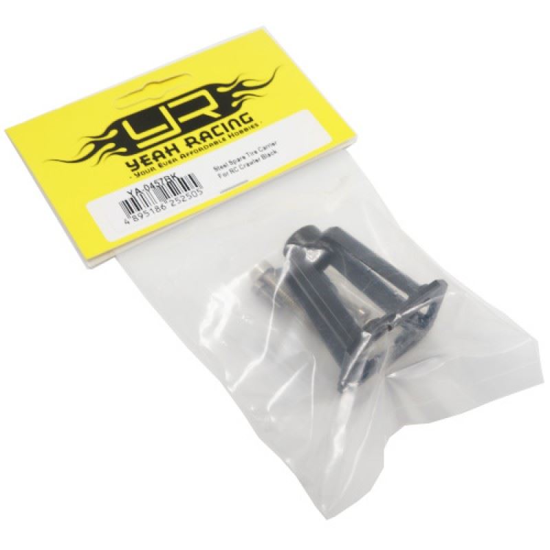 Yeah Racing Steel Spare Tire Carrier For RC Crawler Black