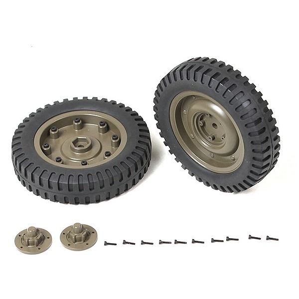 ROC HOBBY 1 6 1941 MB SCALER FRONT WHEELS ASSEMBLY (1 Pair)