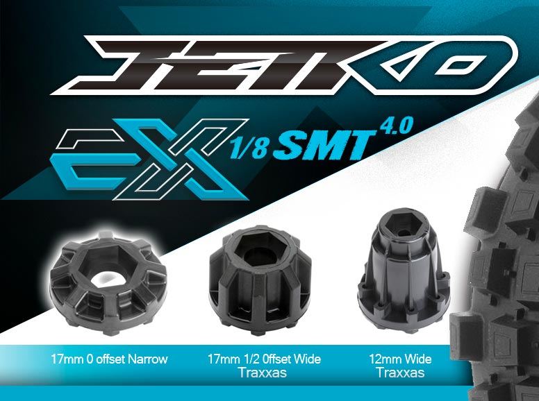 Jetko Ex Tyre Mt Wasteland Belted 4.0In Black Wheel 12-17Mm (2)