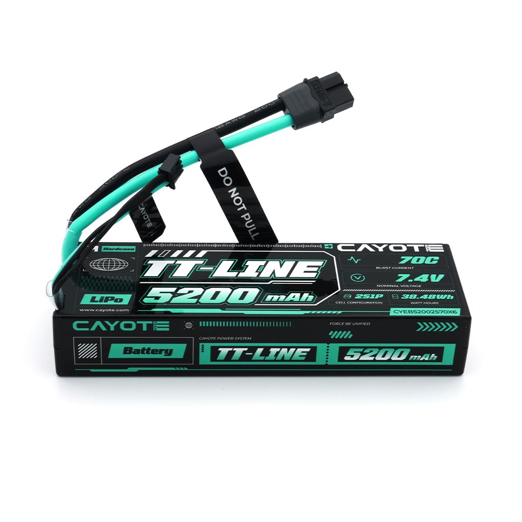 Cayote Tt-Line 70C 5200Mah 2S 7.4V Hardcase Lipo