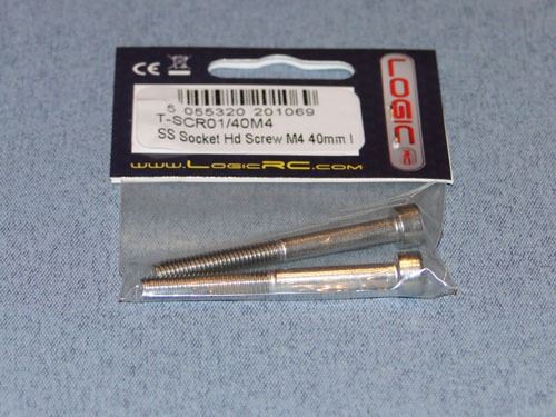 RACTIVE SS Socket Hd Screw M4 40mm Pk2